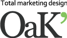 創業18年 愛知県名古屋市のホームページ制作・カタログパンフレット制作 Total marketing design OaK' Logo
